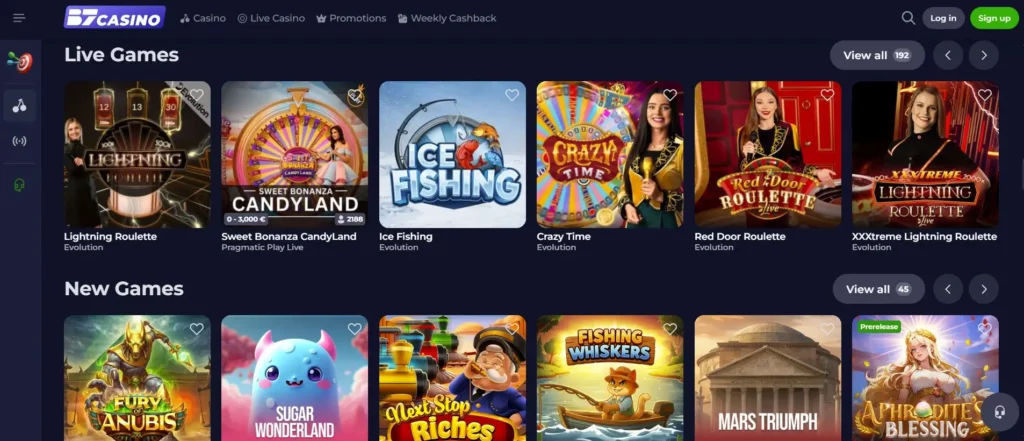 Live Casino met Professionele Dealers